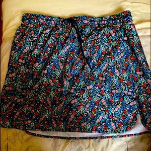 A skort by St John’s Bay, with a floral pattern